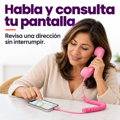 AlóPop™ | Auricular retro para celular