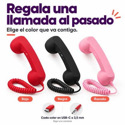 AlóPop™ | Auricular retro para celular