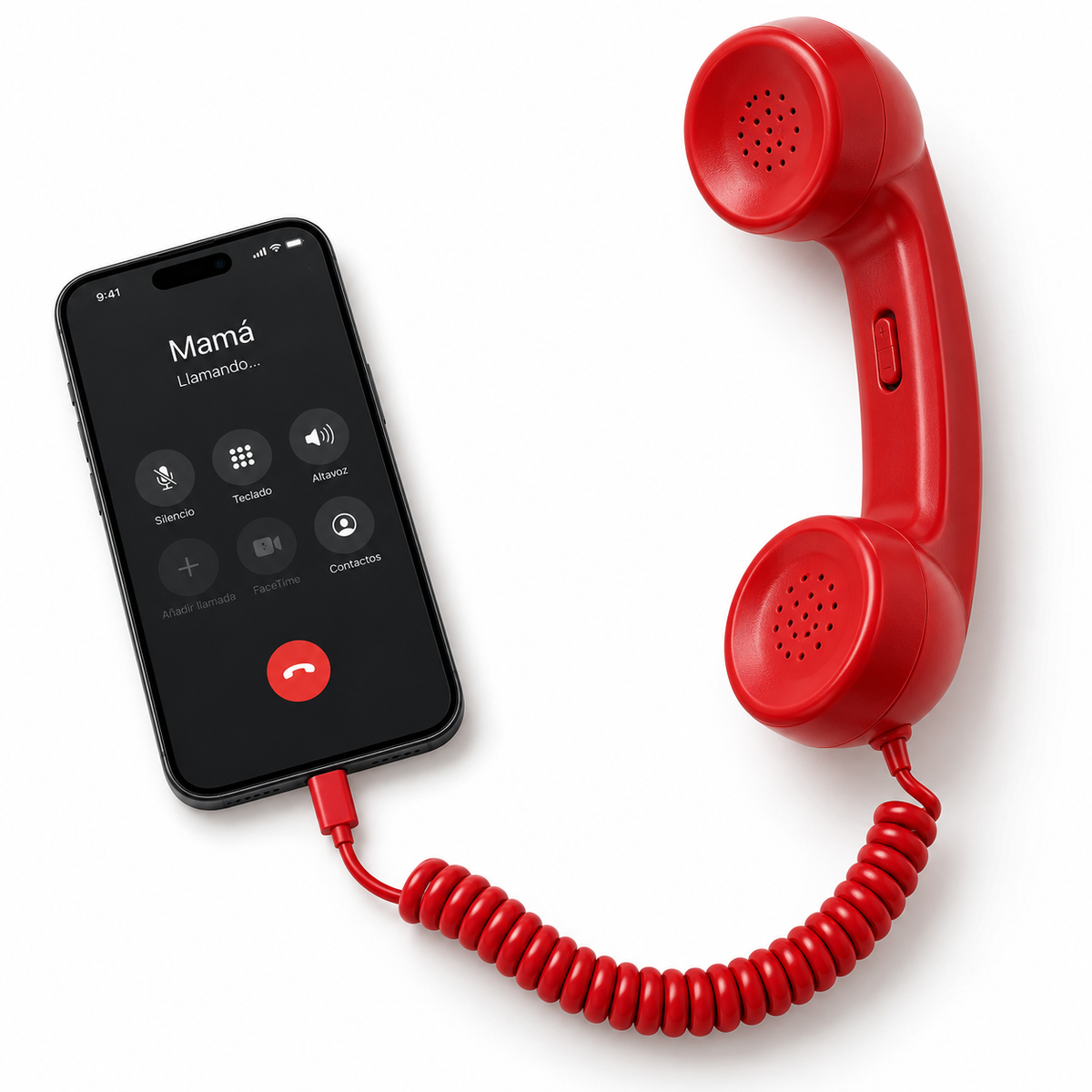 AlóPop™ | Auricular retro para celular